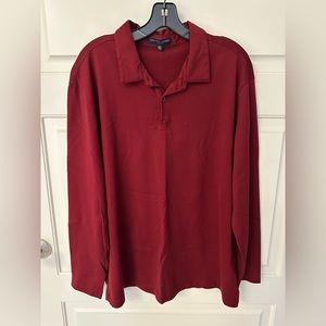 Cooper Jones XXL Red Long Sleeve Polo